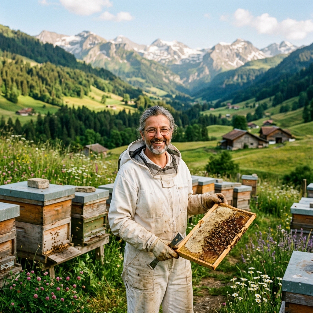 L'apicoltore al lavoro